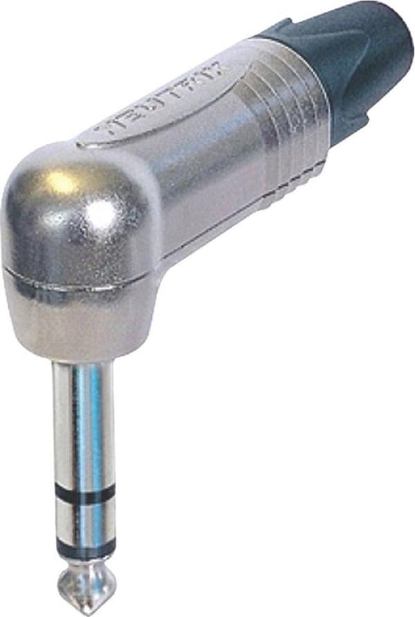 Neutrik NP3RX 6,35 mm Jack (m)-kontakt / vinklad - metall - 3-stift / stereo