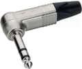 Miniatyrbild 1 av 5: Neutrik NP3RX 6,35 mm Jack (m)-kontakt / vinklad - metall - 3-stift / stereo