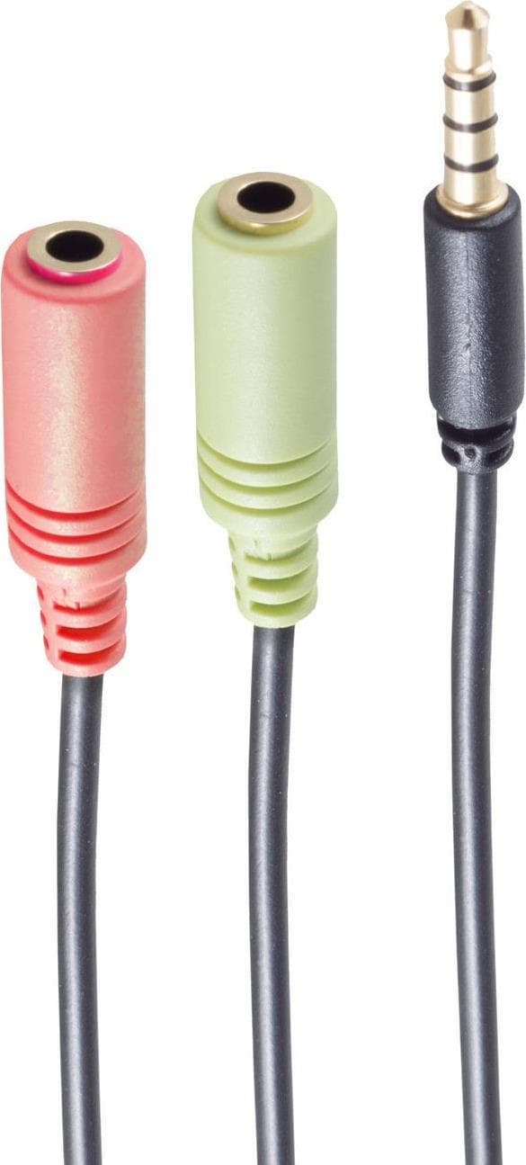 kuldegysninger BS14-05041. Stik 1: 2 x 3,5 mm, Stik 1 køn: Hun, Konnektor 2: 3,5 mm, Stik 2 køn: Han, Kabelmateriale: Kobber, Stikkontaktbelægning: Gu