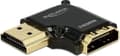 Miniatyrbillede 1 af 8: DeLOCK Compact HDMI-adapter - 90° retvinklet - version 2.0 (4K 60Hz HDR)