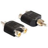 DeLOCK - Lydadapter - RCA (M) - til - RCA (W) - sort (84499)