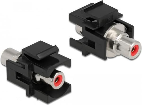 Delock Keystone Module RCA-jack > RCA-jack röd/svart