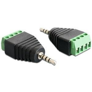 DeLOCK - Lydadapter - 4-benet stikblok (M) til stereo mikrostik (M)
