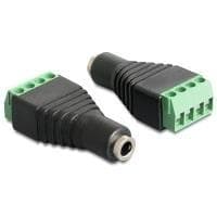 DeLOCK - Lydadapter - Mini-Phone Stereo 3,5 mm (F) - til - 4-benet terminalblok (65457)