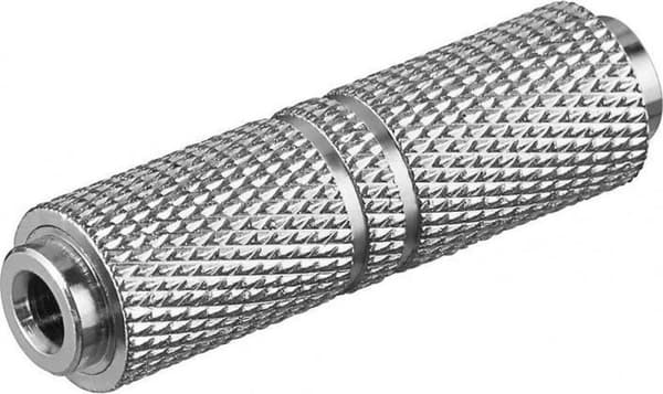 Goobay koppling 3,5 mm jack (f) - 3,5 mm jack (f) stereo / metall