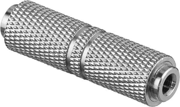 Goobay koppling 3,5 mm jack (f) - 3,5 mm jack (f) stereo / metall