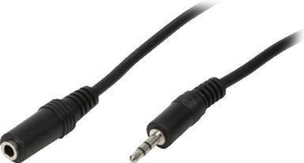 LogiLink lydkabel, han - hun, 3 m, sort