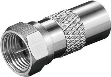 Goobay 67319 ledningsstik FM > Coaxial F rustfrit stål (67319)