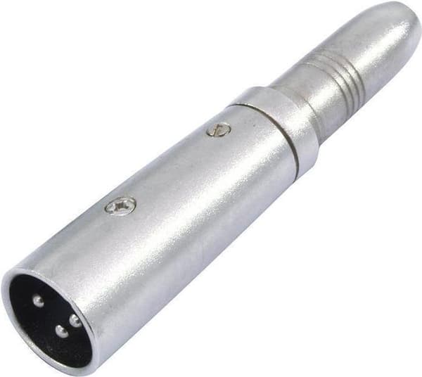 Omnitronic 30226500 kaapelisovitin 3-nastainen XLR 6,3 mm hopea (30226500)