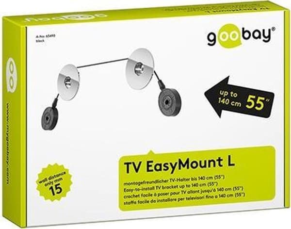 Goobay Universal Fixed L seinäteline enintään 70 tuuman näytöille / kiinteä