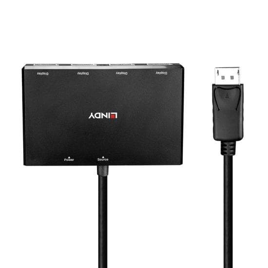 Lindy - Video/Audio Splitter - 4 x DisplayPort - Desktop (38431)