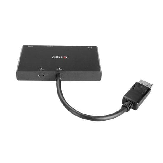 Lindy - Video/Audio Splitter - 4 x DisplayPort - Desktop (38431)