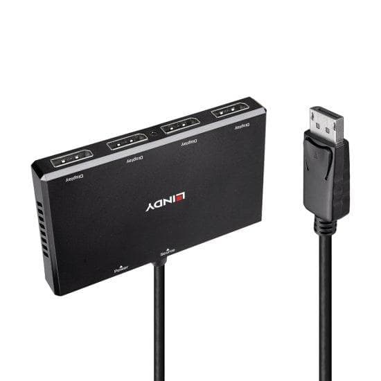 Lindy - Video/Audio Splitter - 4 x DisplayPort - Desktop (38431)