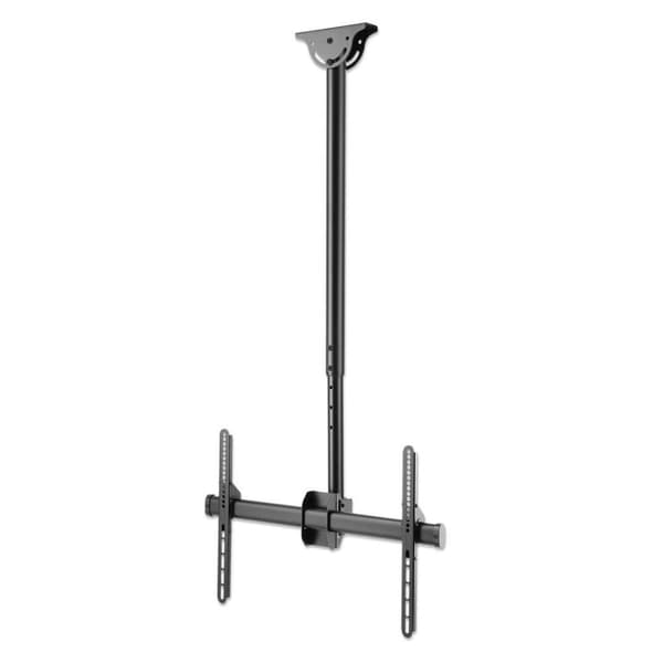 MANHATTAN Height-adjustable TV ceiling mount, tiltable and pivotable For screens from 94.00cm (37") to 177.80cm (70") and up to 50 kg, for ceilings an