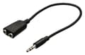 Miniatyrbild 2 av 4: Valueline VLAB22100B02 Jack Stereo Audio Splitter-kabel 3,5 mm hane - 2x 3,5 mm hona 0,20 M svart