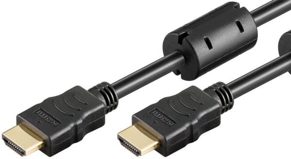 Højhastigheds HDMI™-kabel med Ethernet, ferritkerne