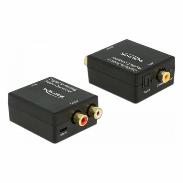 Audiokonverter DELOCK Toslink - RCA Svart