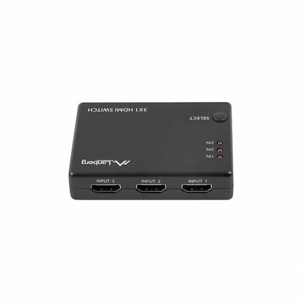 HDMI-Brytare Lanberg SWV-HDMI-0003 Svart