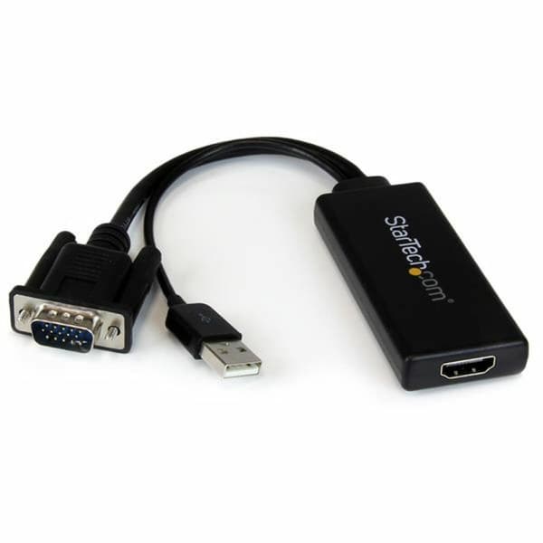 Adapter HDMI till VGA Startech VGA2HDU Svart