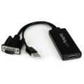 Miniatyrbild 1 av 4: Adapter HDMI till VGA Startech VGA2HDU              Svart