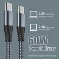 Miniatyrbilde 2 av 10: INF USB-C ladekabel 60 W hurtiglading