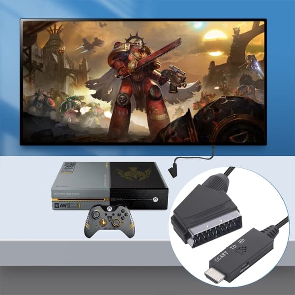Scart til HDMI-omformer med støtte for 1080p