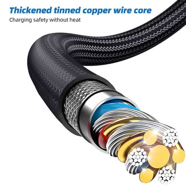 INF USB C-hurtigladekabel PD 100 W Sort 1 m