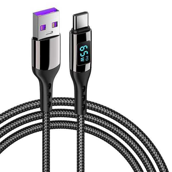 INF USB C-hurtigladekabel PD 100 W Sort 1 m