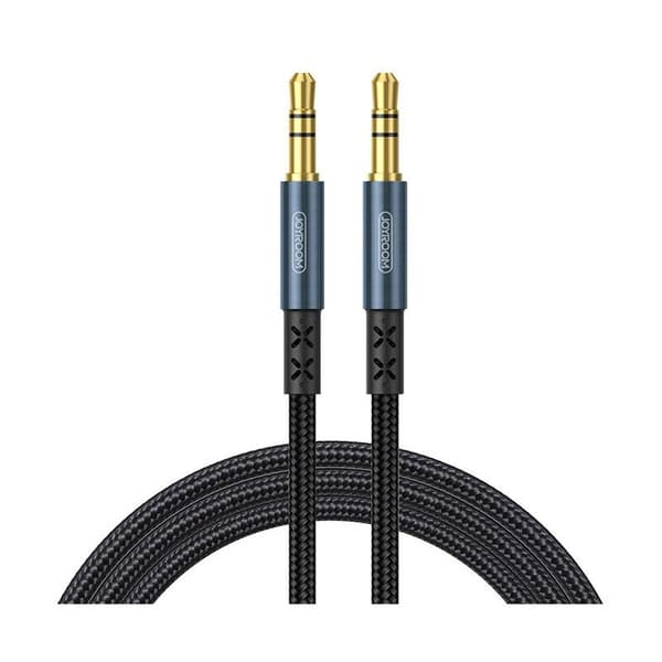 joyroom stereo audio kaapeli AUX 3.5mm miniliitäntä 1m tummansininen