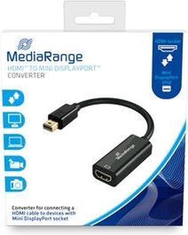 MediaRange MRCS176 -videokaapelisovitin 0,15 m Mini DisplayPort HDMI Black (MRCS176)