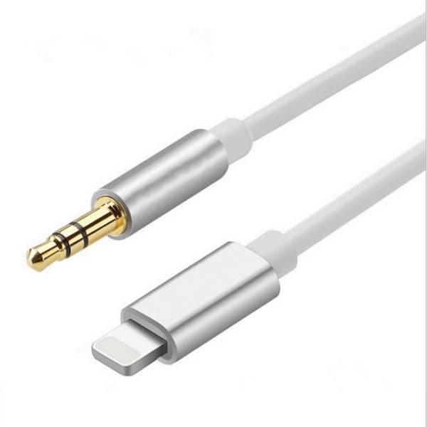 1 metrin Lightning - AUX 3,5 mm kaapeli autoon/kuulokkeisiin