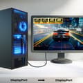 Miniatyrbilde 7 av 9: NORDIC-SERTIFISERT KABLER 1m nylonflettet Displayportkabel 1,4 UHD 8K60Hz 4K144Hz HBR3 32,4Gbps 10-bit HDR