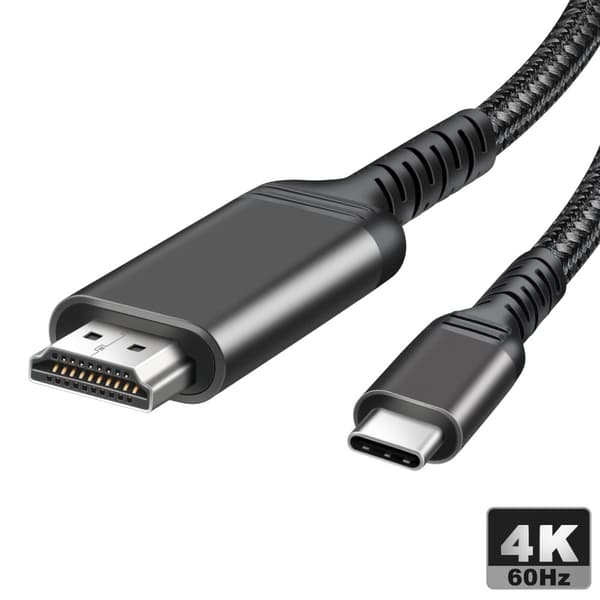 Typ-C till HDMI-kabel stöder 4K 60Hz