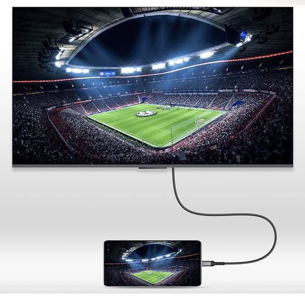 Typ-C till HDMI-kabel stöder 4K 60Hz