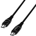 Miniatyrbillede 5 af 9: USB-C - USB-C kabel med display USB 2.0 PD 3.1 240W 1 m Sort