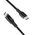 Miniatyrbillede 2 af 9: USB-C - USB-C kabel med display USB 2.0 PD 3.1 240W 1 m Sort