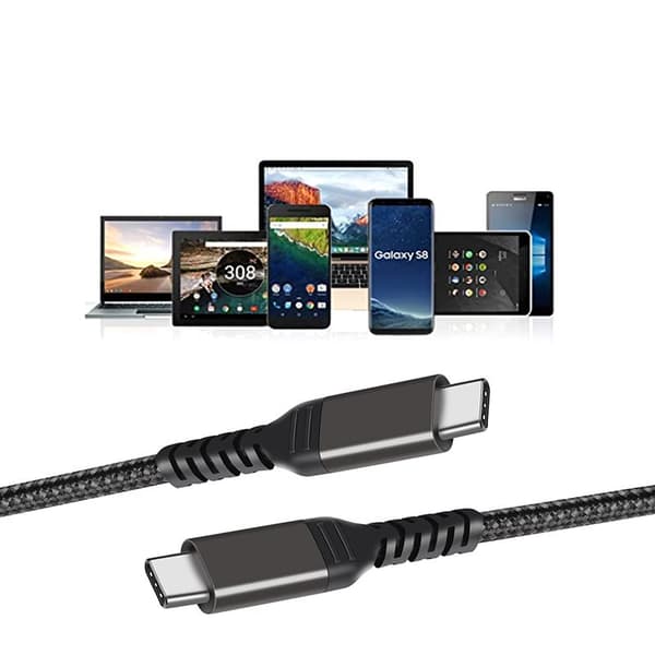 Typ-C till Type-C kabel laddningskabel 5A 100W 480 Mbps