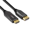 Miniatyrbillede 3 af 5: Lindy - Adapterkabel - DisplayPort han til HDMI han - 2.0m - skærmet - sort - rund, understøtter 8K 60 Hz (7680 x 4320), understøtter 4K 120 Hz (4096