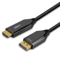 Miniatyrbillede 5 af 5: Lindy - Adapterkabel - DisplayPort han til HDMI han - 2.0m - skærmet - sort - rund, understøtter 8K 60 Hz (7680 x 4320), understøtter 4K 120 Hz (4096