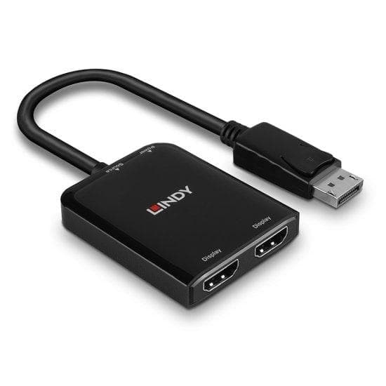 LINDY DisplayPort till 2-portars HDMI MST Hub (38433)