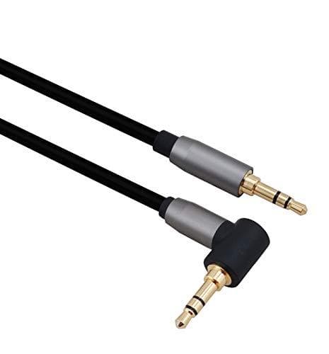 Helos Premium - Lydkabel - Mini-han han til mini-han han vinklet - 2 m - sort