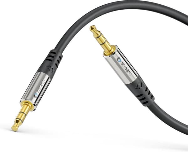 Sonero 3,5 mm ljudkabel 1,5 m - 3,5 mm - Hane - 3,5 mm - Hane - 1,5 m - Svart (S-AC500-015)