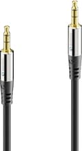 Miniatyrbild 1 av 4: Sonero 3,5 mm ljudkabel 1,5 m - 3,5 mm - Hane - 3,5 mm - Hane - 1,5 m - Svart (S-AC500-015)