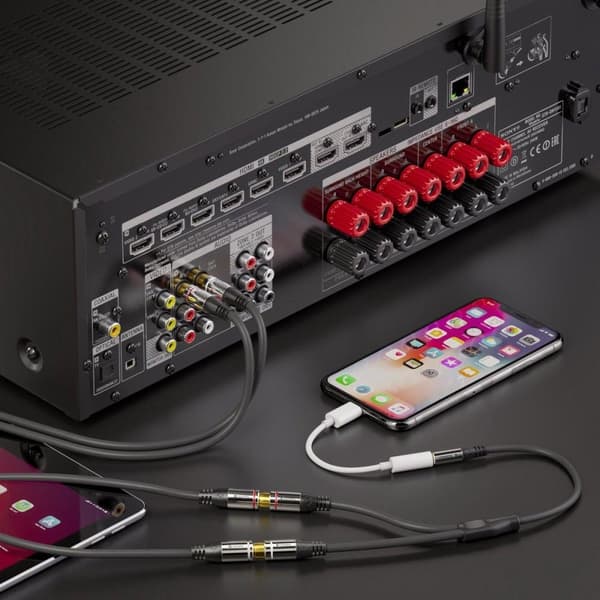 PureLink sonero 3,5 mm till 2x cinch ljudadapterkabel 0,25 m jack / cinch ljudadapter, 0,20 m (S-ACA003)