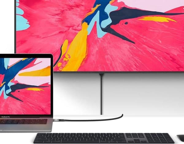 ALOGIC Ultra - Video-/äänikaapeli - USB-C-uros HDMI-uros - 1,0 m - suojattu - avaruusharmaa - 4K-tuki (ULCHD01-SGR)