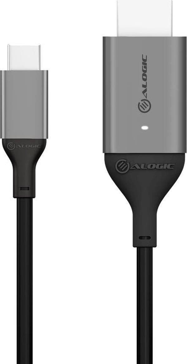ALOGIC Ultra - Video-/äänikaapeli - USB-C-uros HDMI-uros - 1,0 m - suojattu - avaruusharmaa - 4K-tuki (ULCHD01-SGR)