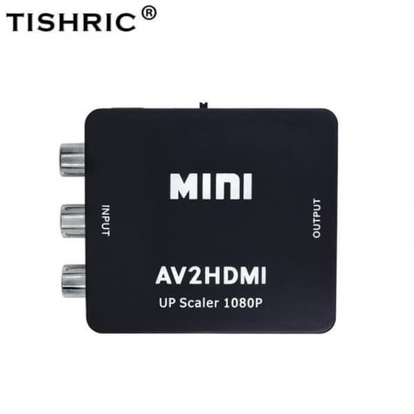 Komposit Rca Av till HDMI Cvbs till HD-adapter 720P 1080 Mini Av2hdmi Video Converter Gratisfrakt #79 Y228