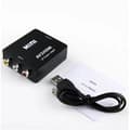 Miniatyrbild 1 av 4: med Black Cable Composite 1080P RCA AV till HDMI Adapter Converter, AV2HDMI Adapter för TV, PS3, P