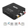 Miniatyrbild 2 av 4: vit AV-RCA Video Converter CVBS till 1080P MINI AV2HDMI Adapter för CVBS box proje converter