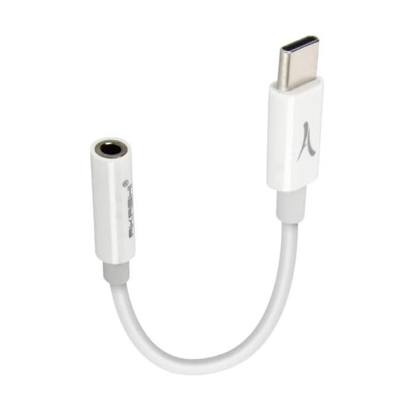 USB-C-ljudadapter till 3,mm-jackljud och flexibel mikrofon Akashi White